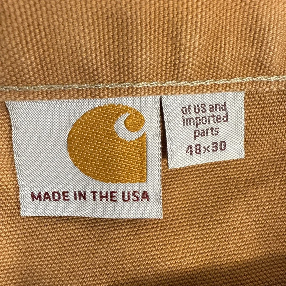 PANTS DOUBLE KNEE Carhartt BO1 BRN Duck 48/30 USA UNION MADE